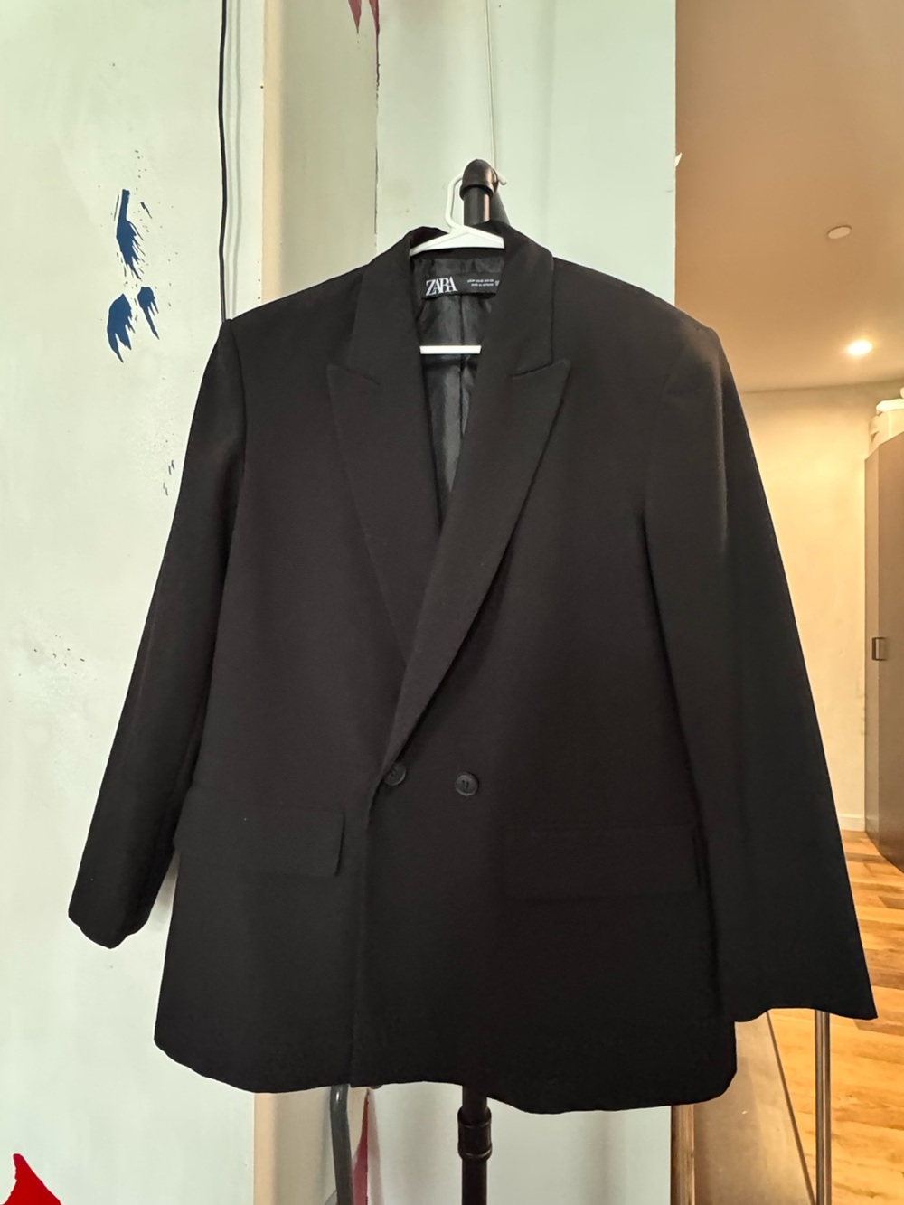 Zara Women's Oversized Double Breasted Blazer Size M - Picture 4 of 8